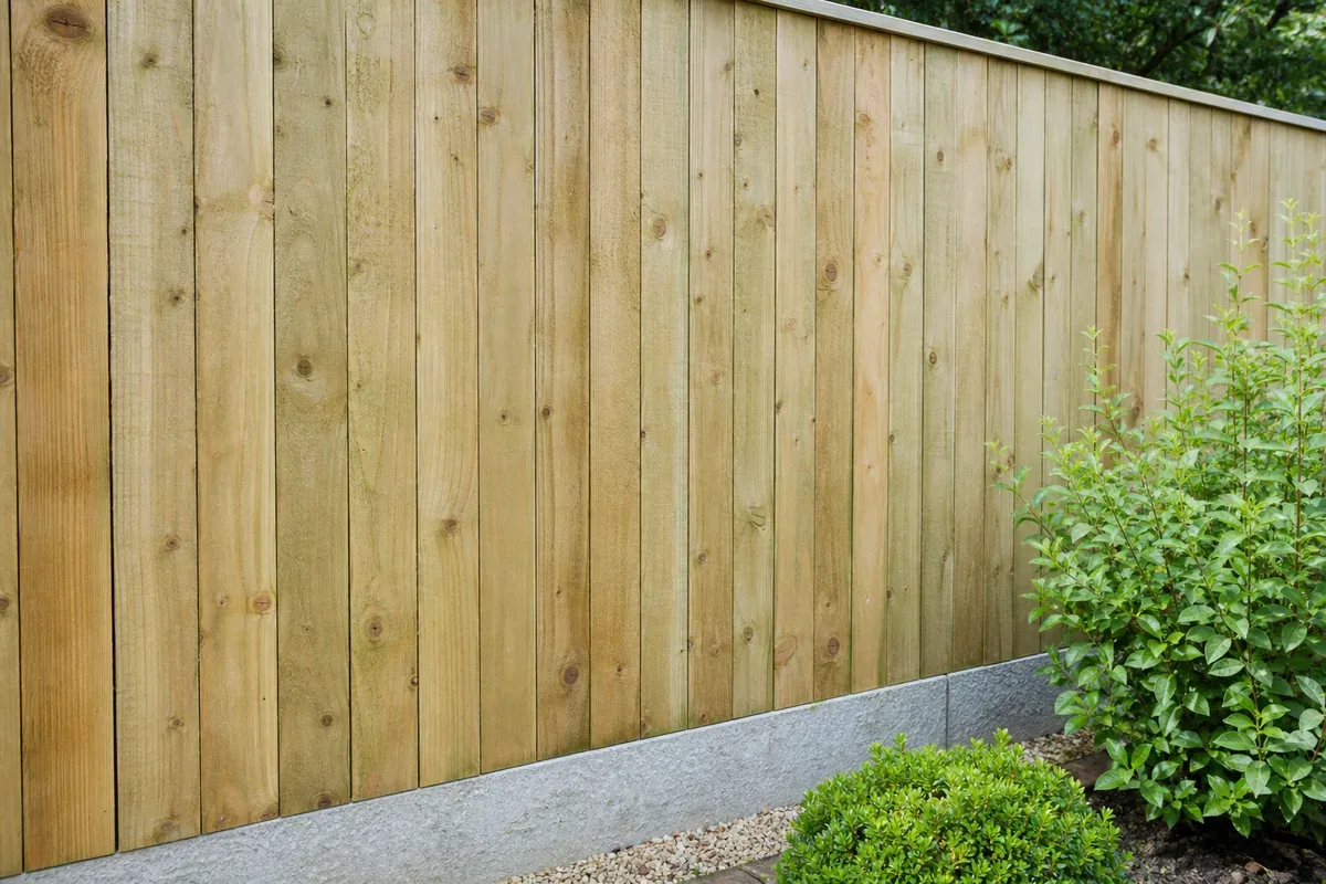 Closeboard wooden fencing installed in Halifax