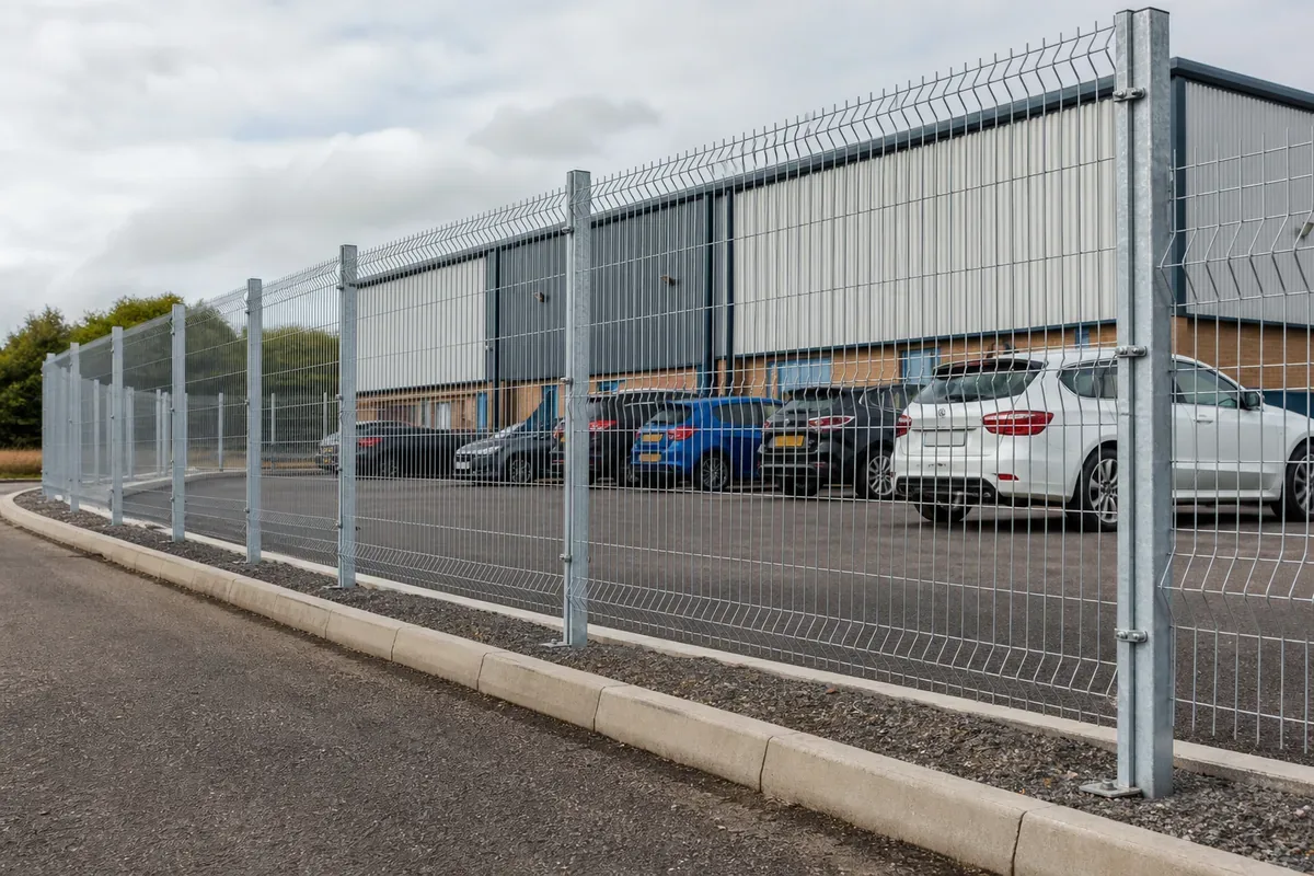 Commercial fencing installed at a Halifax business premises