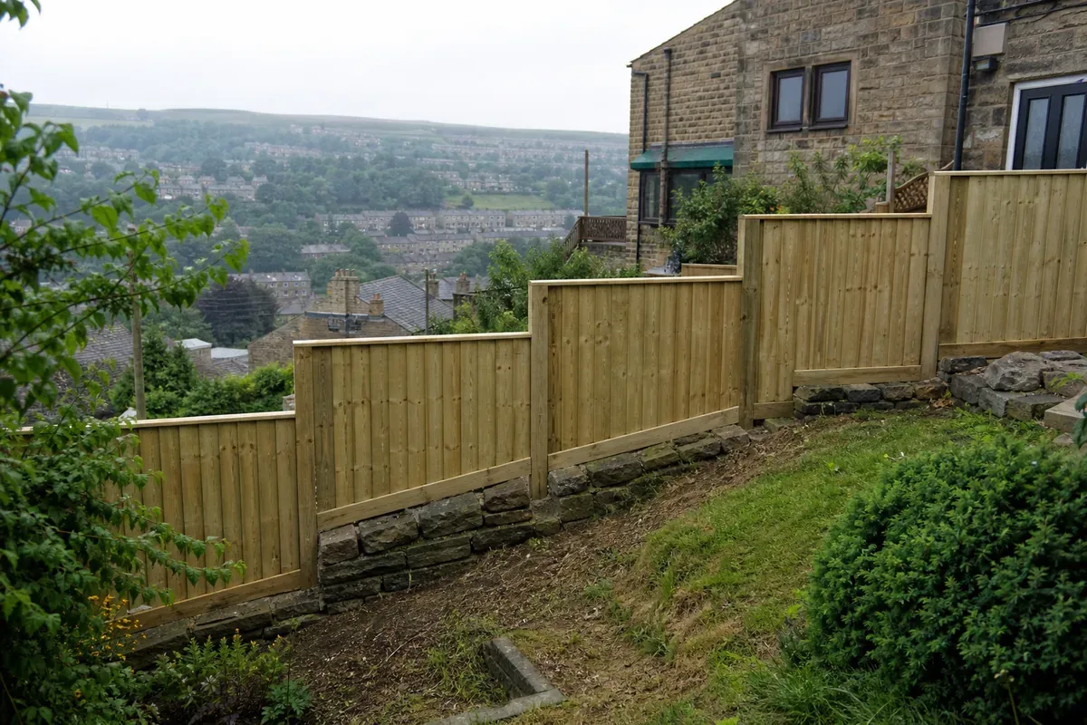 Garden fencing in Ovenden, Halifax